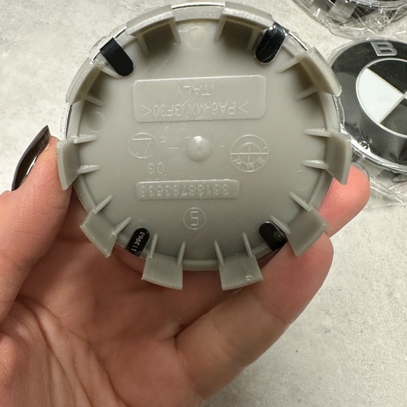 BMW OEM Center Caps Black & White 68MM diameter - Picture 2 of 2